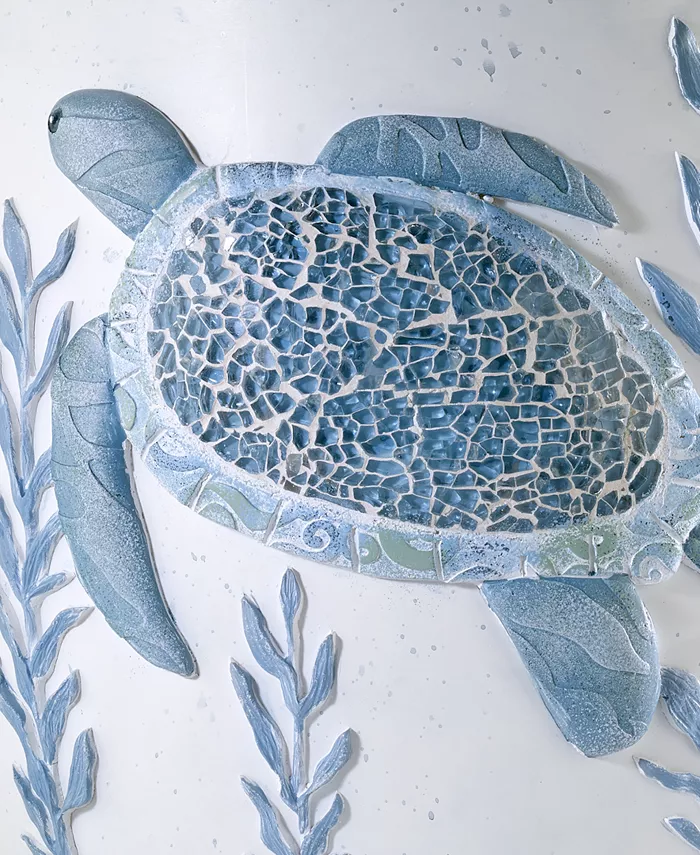 Avanti Caicos Sea Turtles Resin Wastebasket