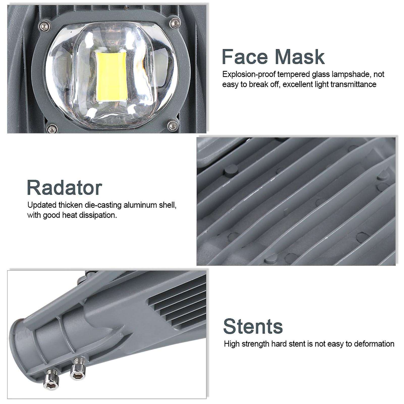 Led Road Street Flood Light Lamp For Outdoor Garden Yard Lamp Lighting 85-265v (30w Warm White)