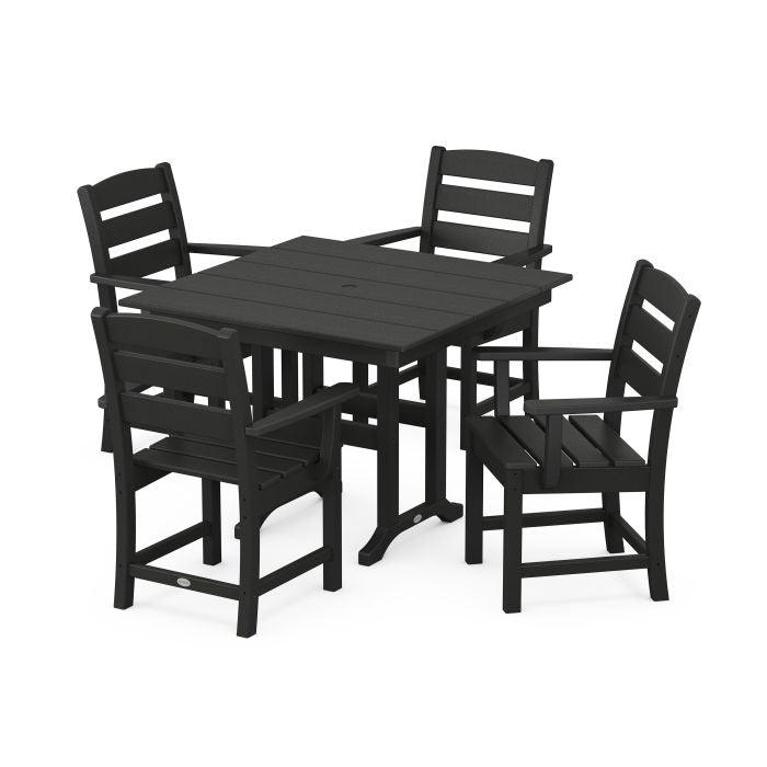 Polywood Lakeside 5-Piece Farmhouse Dining Set PWS1149-1