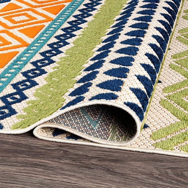 World Rug Gallery Ronda Contemporary Bohemian Indoor outdoor Area Rug