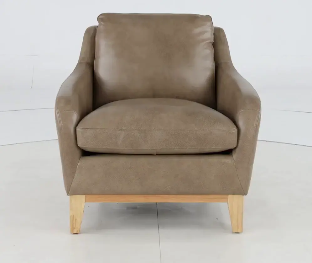 Cammack Sandy Brown Leather Chair