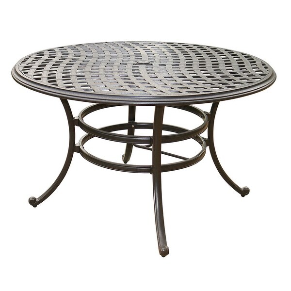 Torino Aluminum 49 Inch Round Dining Table