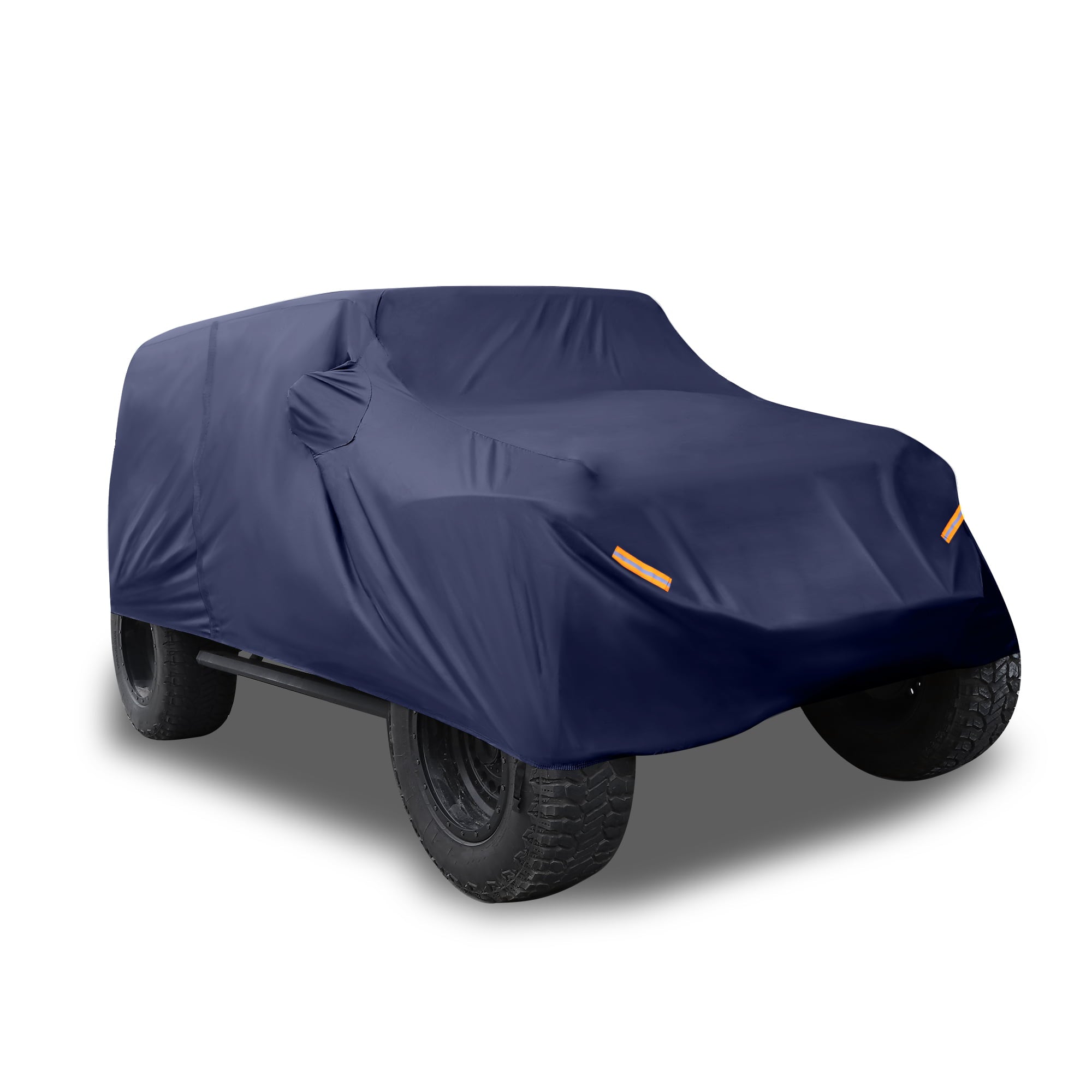 Unique Bargains Car Cover for Jeep Wrangler JK 2 Door 2007-2017 Outdoor Waterproof Navy Blue 173