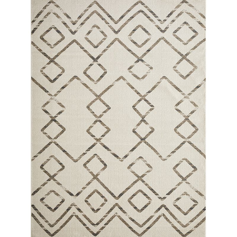 Loomaknoti Taytum Rocey White Area Rug