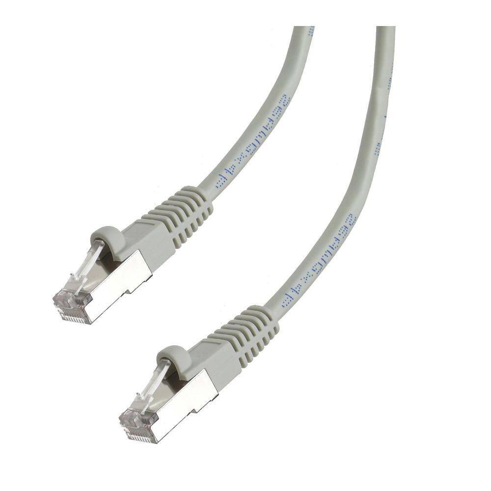 NTW 100 ft. Cat6 Snagless Shielded (STP) Network Patch Cable Gray 345-S6-100GY