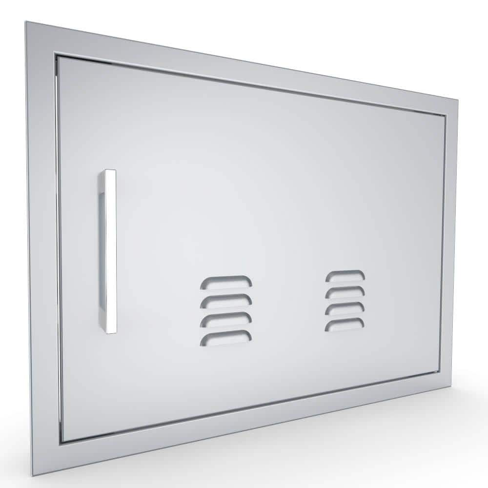 Sunstone Signature Series 27 in. x 20 in. 304 Stainless Steel Right Swing Horizontal Vented Door BA-VDHR1724