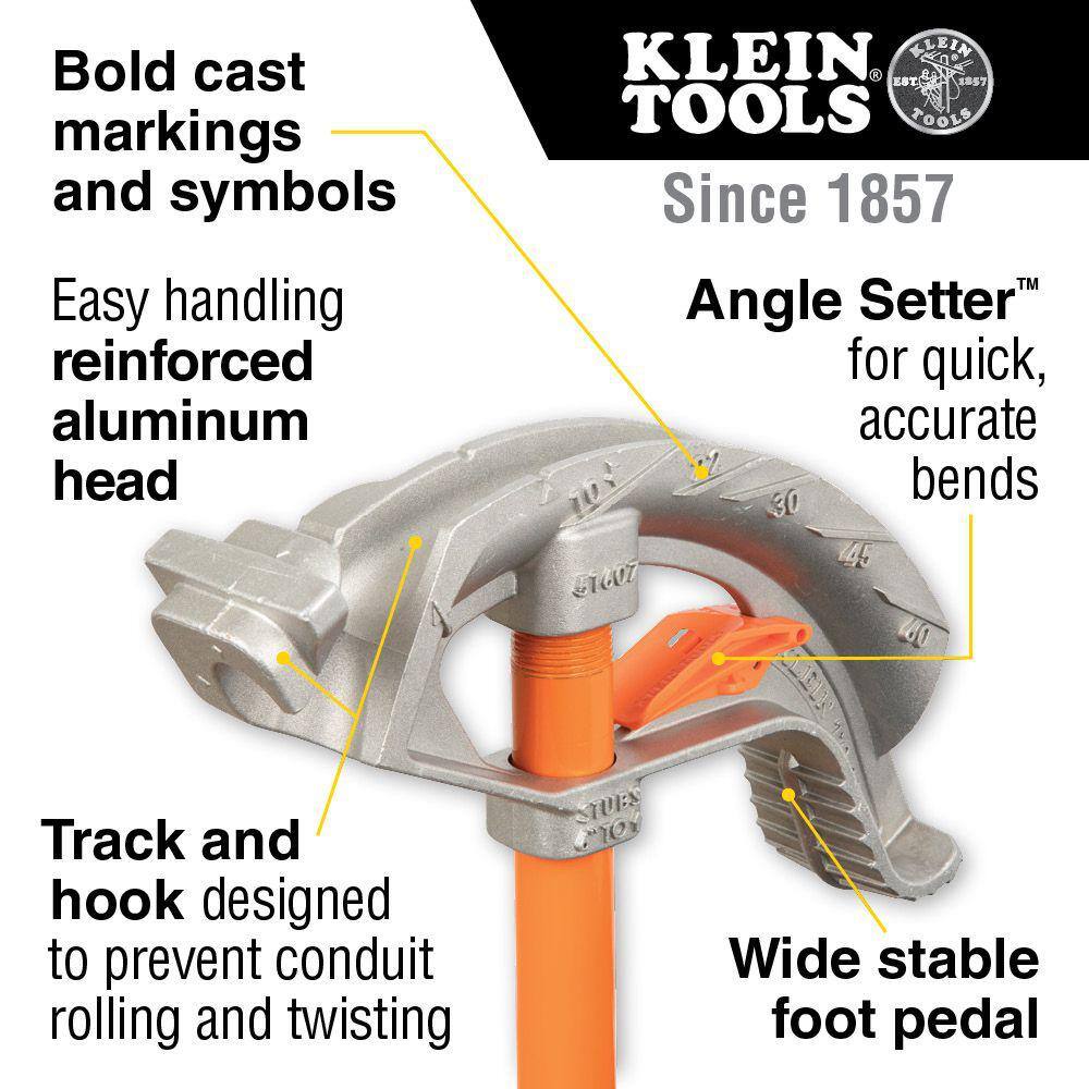 Klein Tools 34 in. Aluminum Conduit Bender 51607