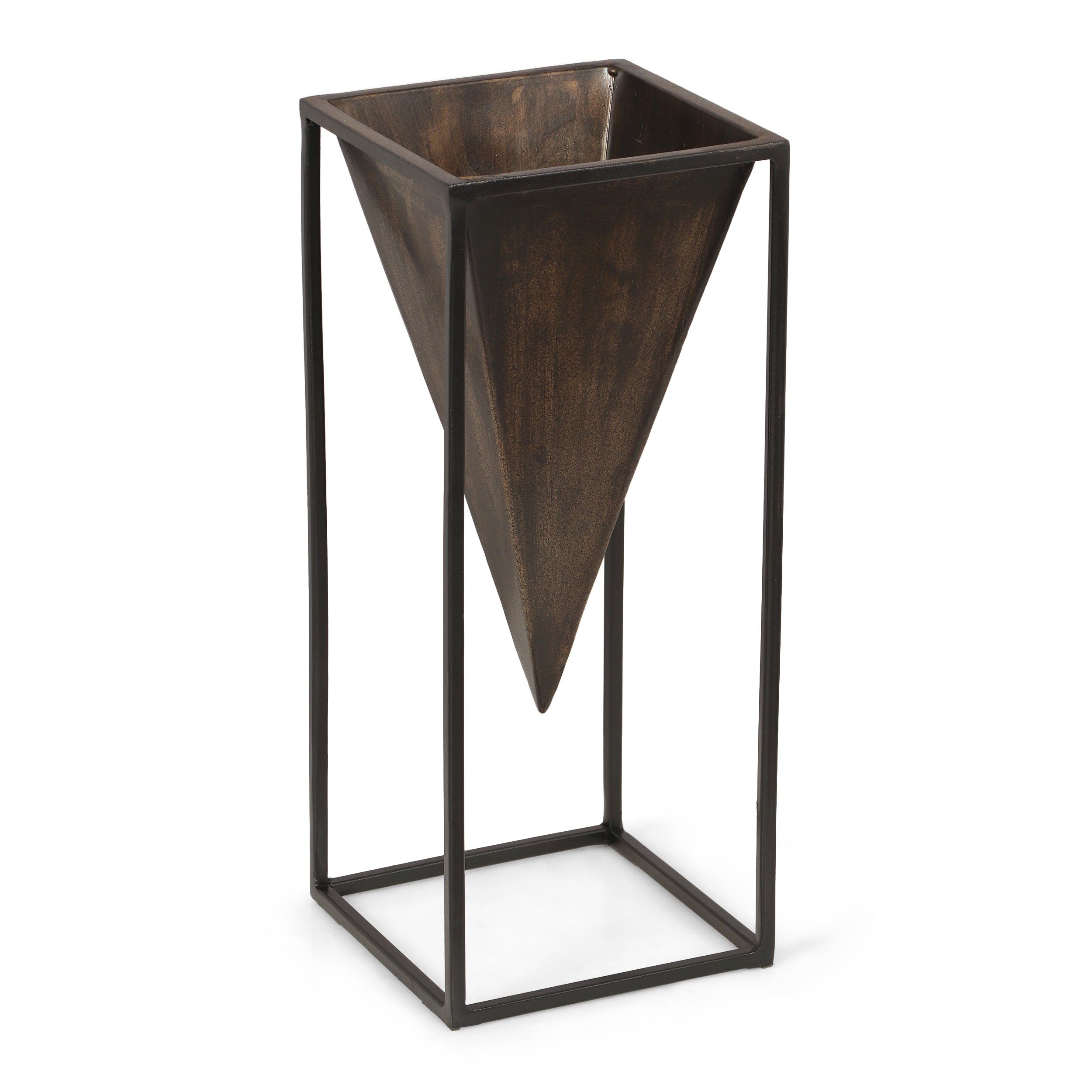 Keyser Handcrafted Iron Decorative Frame Vase