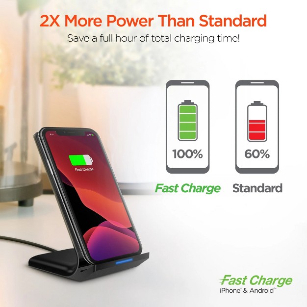 Hypergear 10w Wireless Fast Charging Stand Black