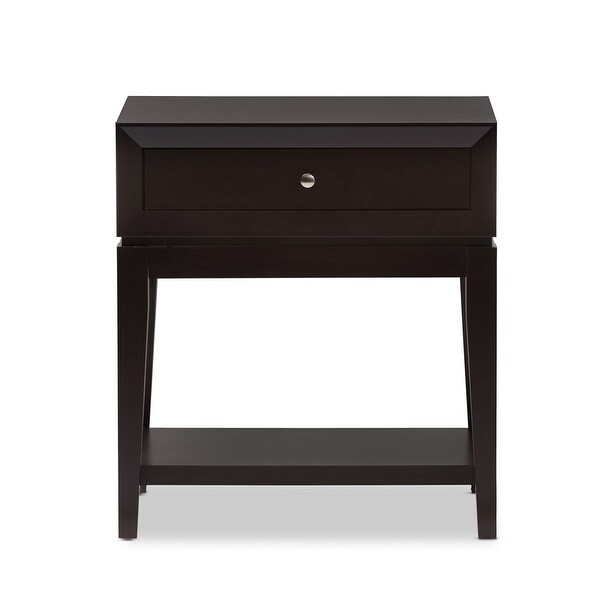 Morgan Brown Modern Accent Table and Nightstand - - 35419819