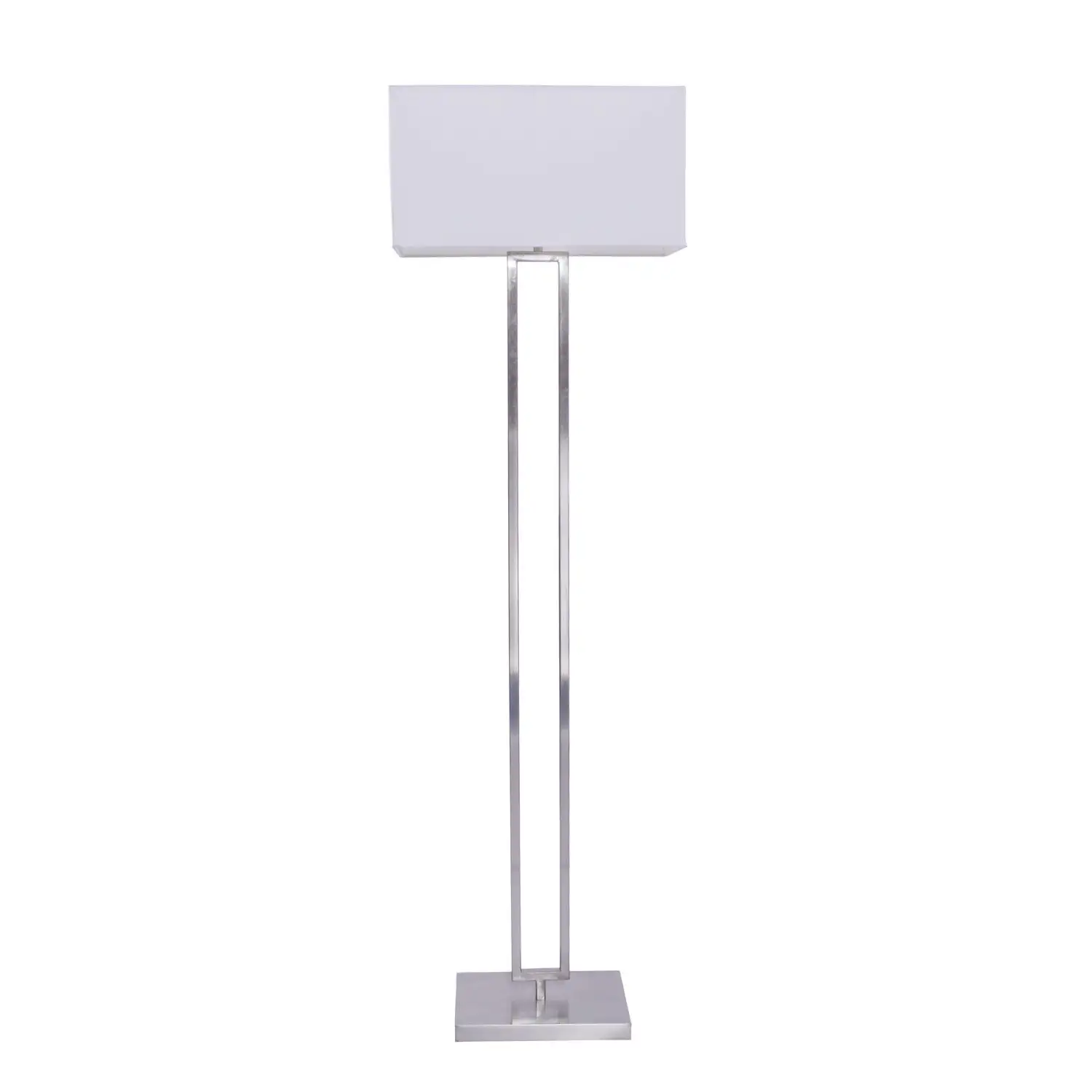 60-inch Modern Metal Table Lamp in Brushed Nickel