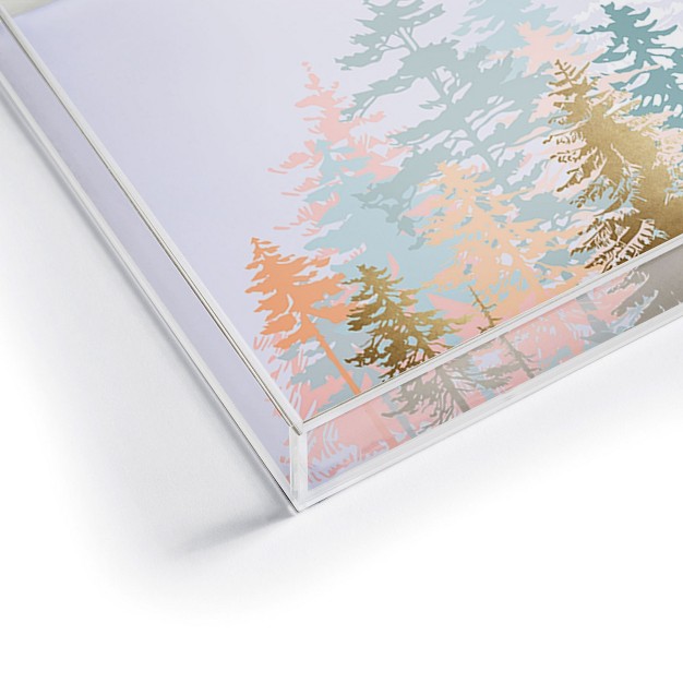 Iveta Abolina Blush Forest Acrylic Tray Deny Designs