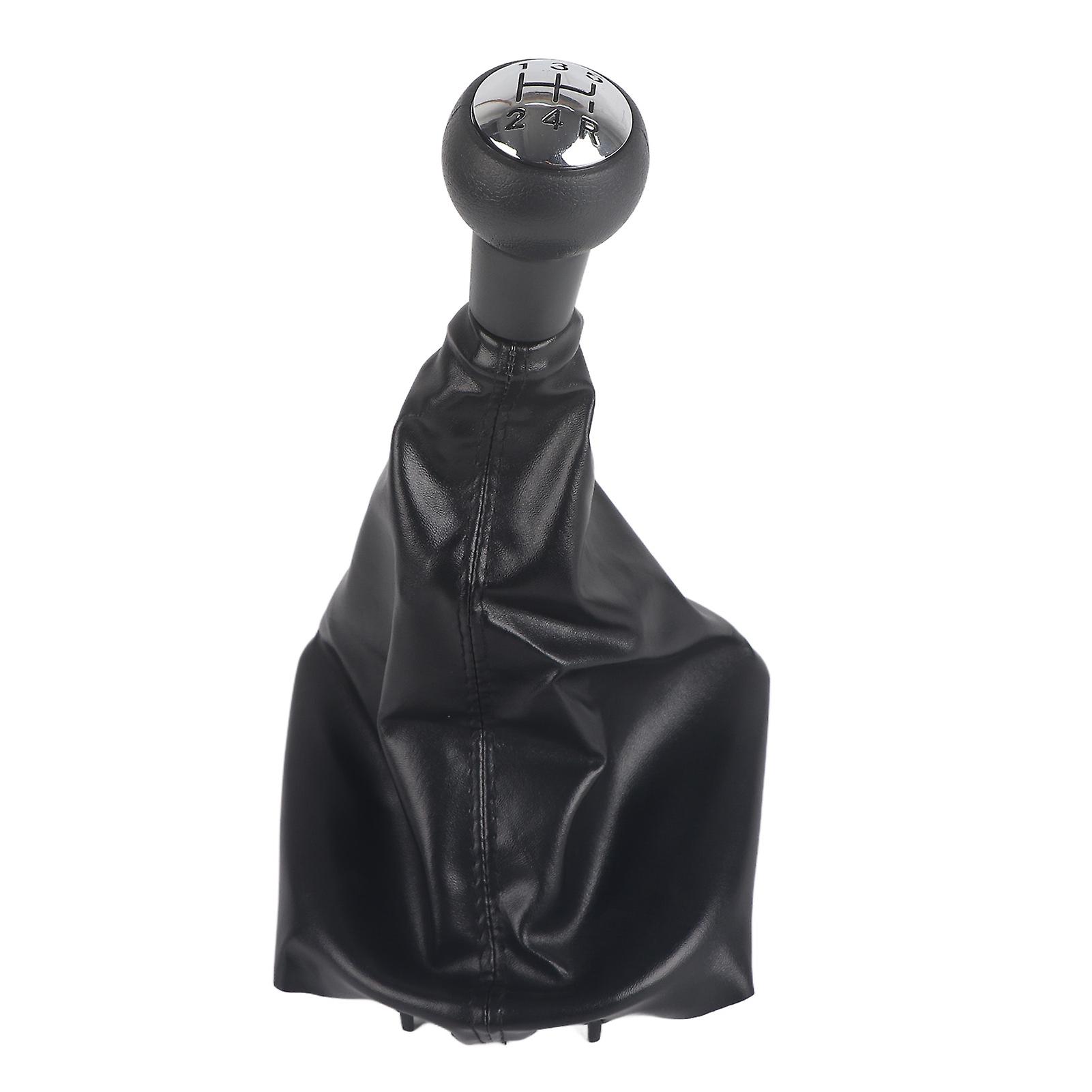 5 Speed Gear Shift Stick Knob Dust Proof Cover Gaiter Boot Leather For Peugeot 207/307/406