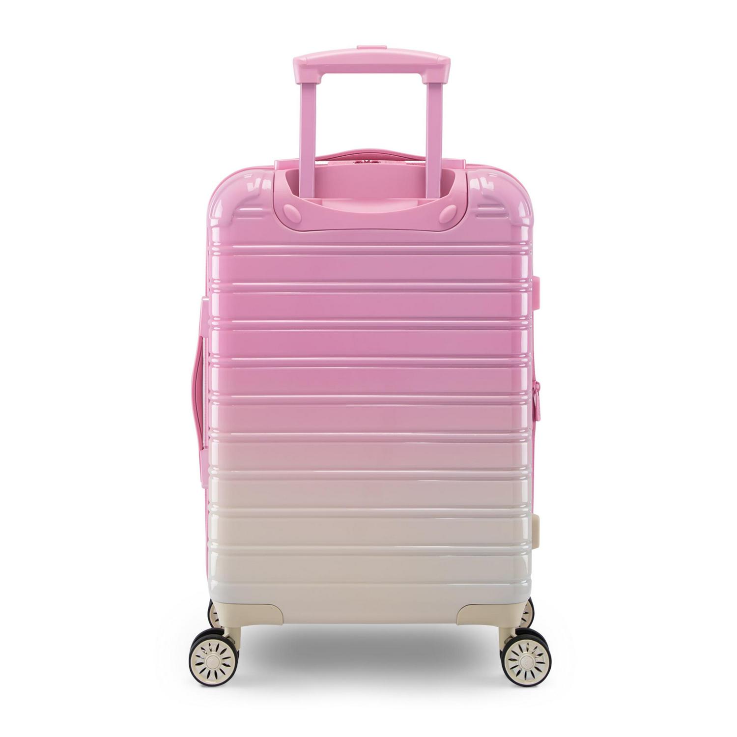 iFLY Hardside Fibertech Carryon Luggage 20  Strawberry Lemonade  Crowdfused