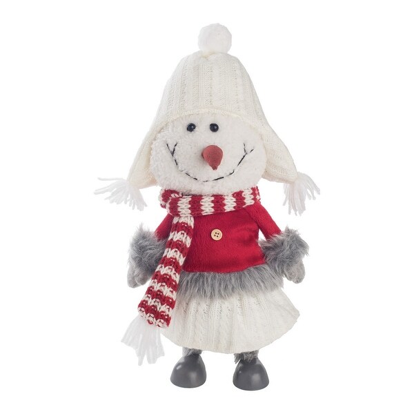 Bobble Christmas Xmas Snowgirl Small