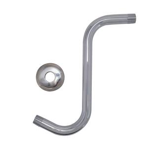 EZ-FLO S Shape Shower Arm and Flange Chrome 15054