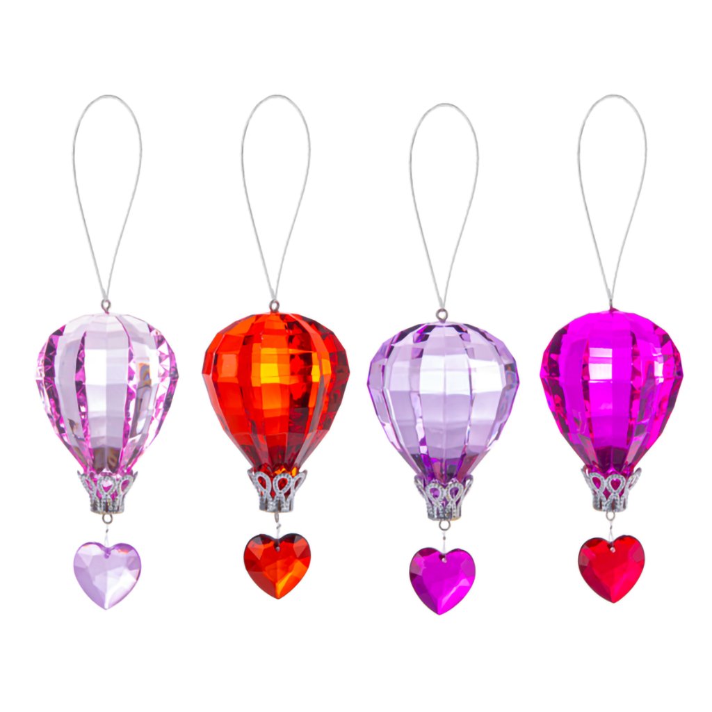 Ganz  Heart Air Balloon Ornament - Assorted 1 at random. Style can not be chosen