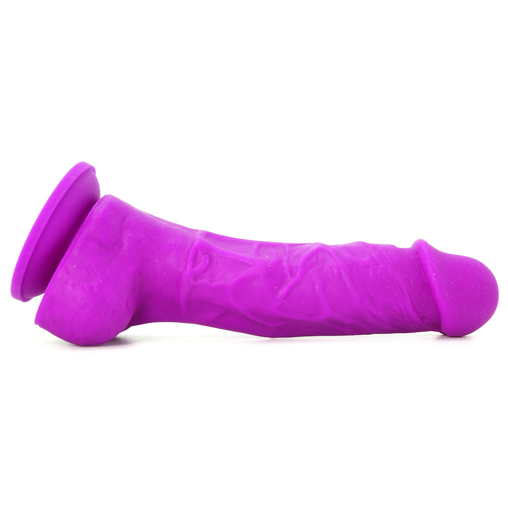 Colours 5 Inch Firm Silicone Dildo in Purple