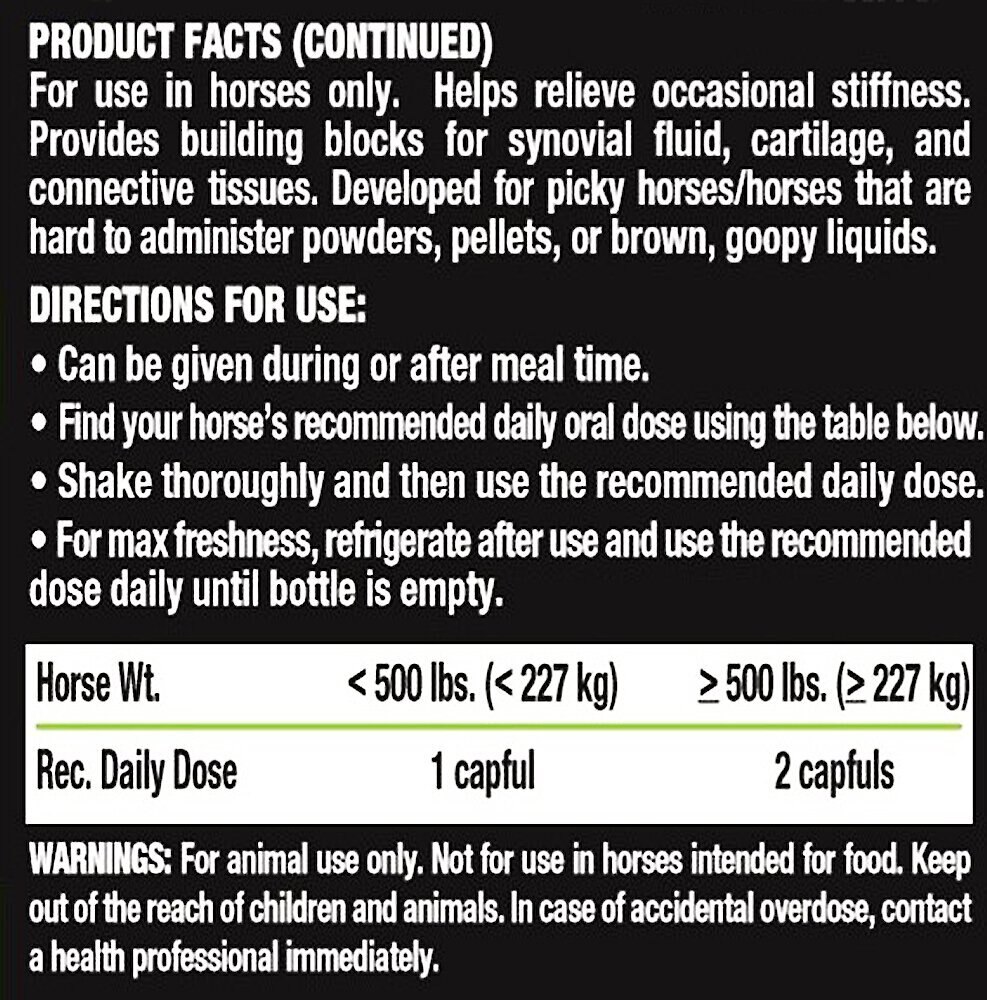 Liquid-Vet Hock and Joint Support Peppermint Flavor Liquid Horse Supplement