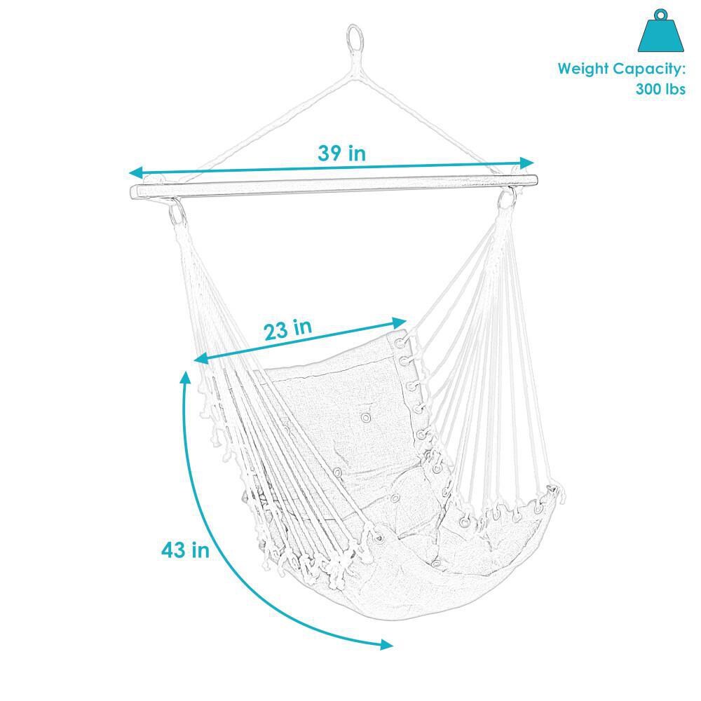 Ultimate Patio Tufted Victorian Hanging Hammock Swing