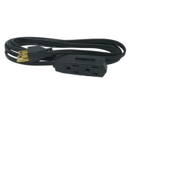 Woods 8 x27 Grounded Extension Cord Black