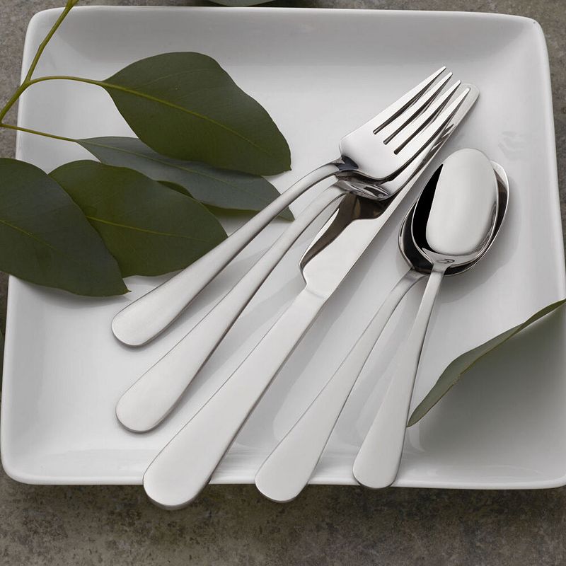 Gourmet Basics 53-pc. Stainless Steel Satin Symmetry Flatware Set