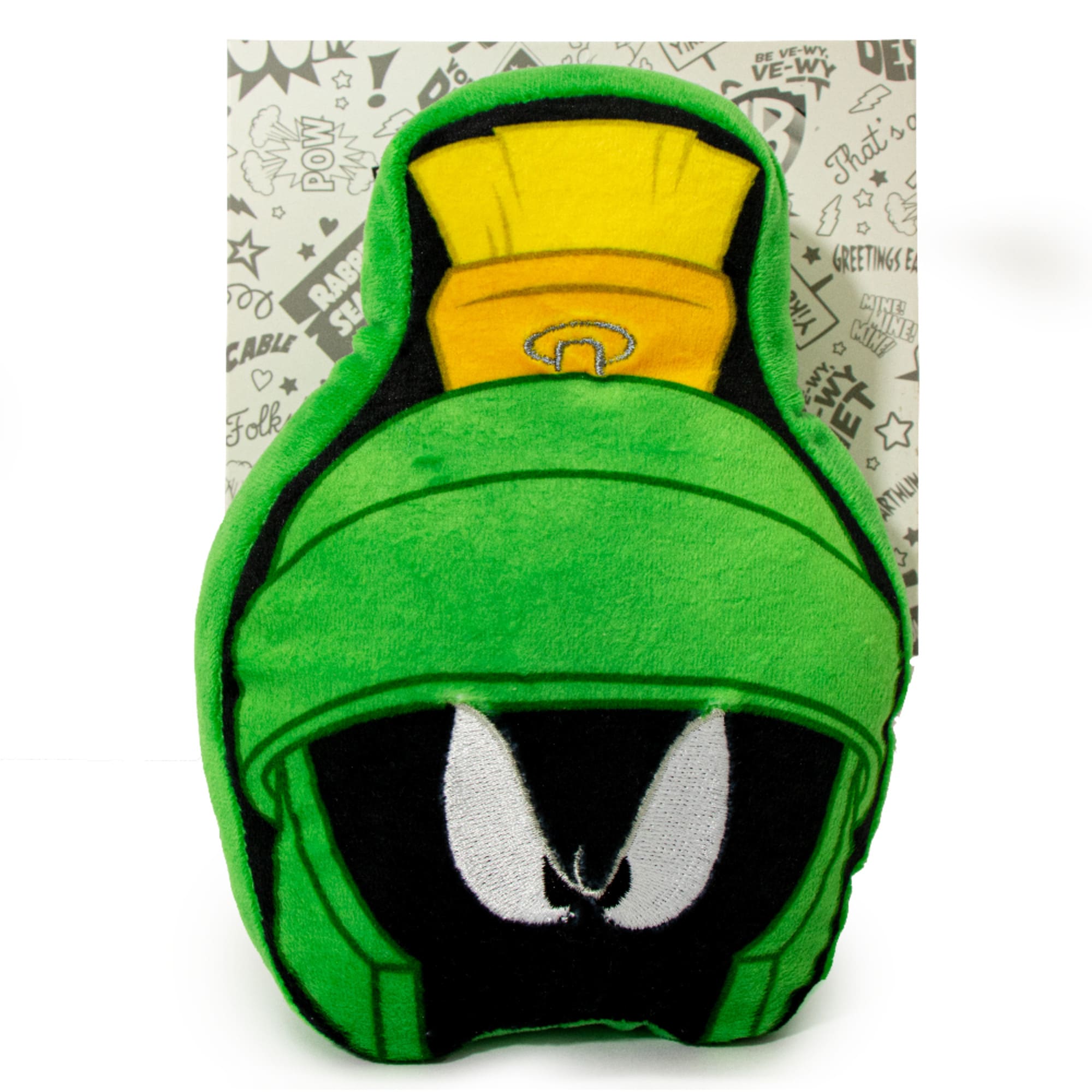 Buckle-Down Looney Tunes Marvin The Martian Face Plush Squeaker Dog Toy， Small