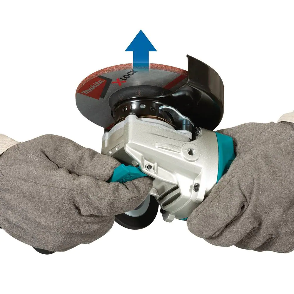 Makita XAG26Z 18V LXT Lithium-Ion Brushless Cordless 4-1/2 in./5 in. Paddle Switch X-LOCK Angle Grinder with AFT， Tool Only