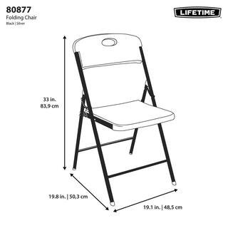 Lifetime Folding Chair Black 80877