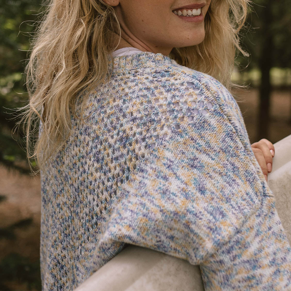 El Alto Cardigan - Multi Blue