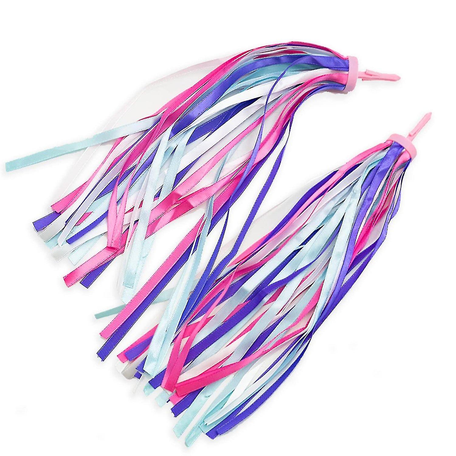 1pair Kid's Rainbow Bike Streamers For Girls Boys， 2pcs 10