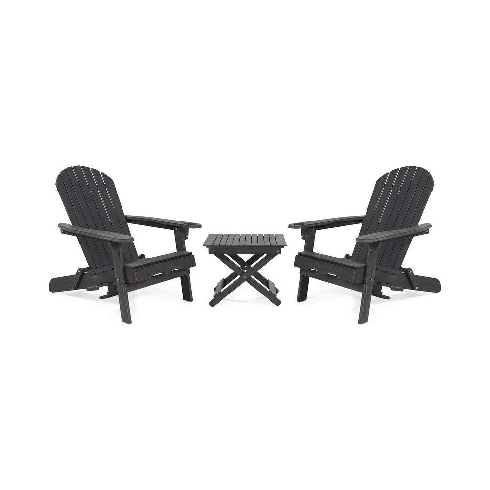 Bellwood Outdoor 2 seat Folding Acacia Chat Set by Christopher Knight Home