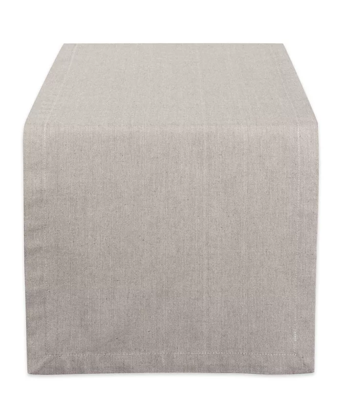 Design Imports Solid Chambray Table Runner 14 x 108