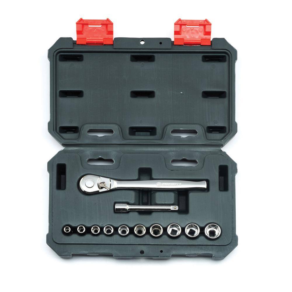 Crescent 14 in. Drive 6 Point SAE Mechanics Tool Set (12-Piece) CSWS14SAE12