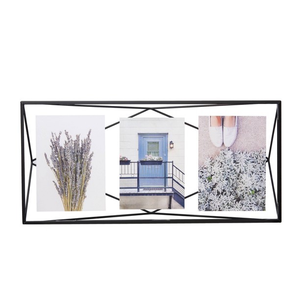 Set Of 3 Prisma Picture Frames Opening Black Umbra