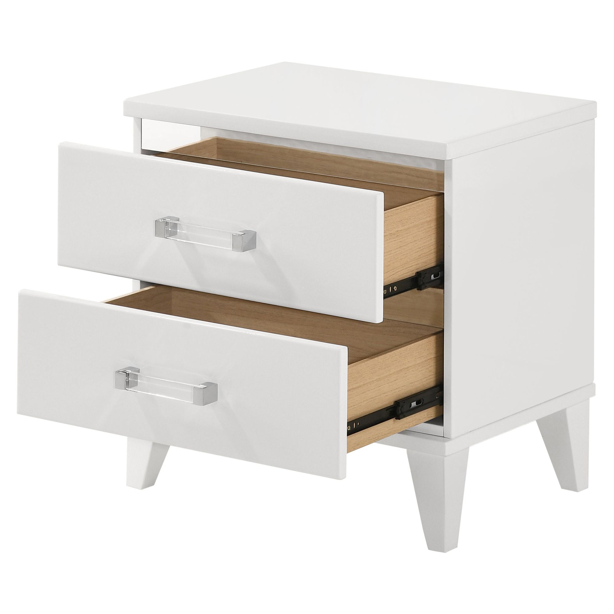 ACME Chelsie Nightstand in White