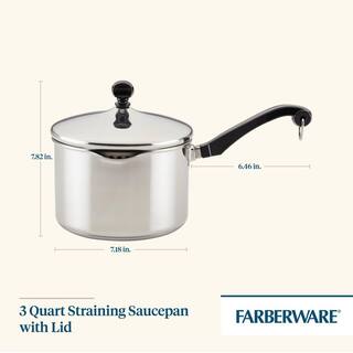 Farberware Classic Series 3 qt. Stainless Steel Sauce Pan with Lid 70754