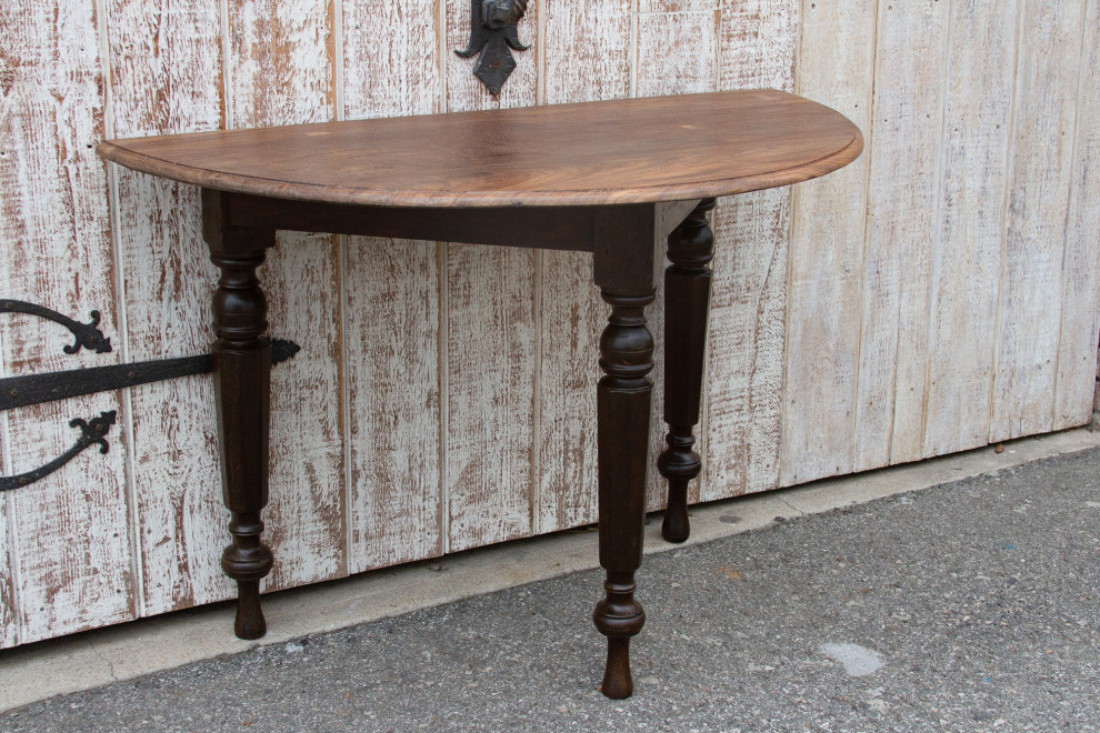 Early 19th Century Colonial Ceylon Demilune Table   Traditional   Console Tables   by De cor  Houzz