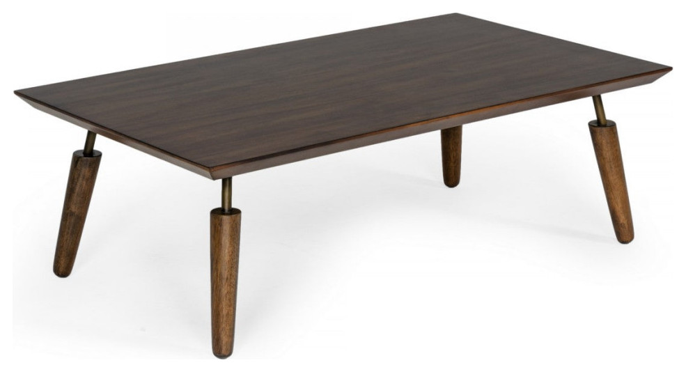 Naiad Mid  Century Modern Acacia Coffee Table   Midcentury   Coffee Tables   by V.S.D Furniture  Houzz