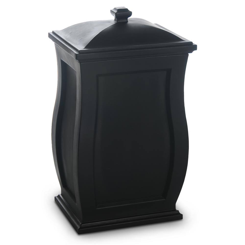 Mayne Mansfield 22 Gal. Polyethylene Black Storage Bin 5861-B