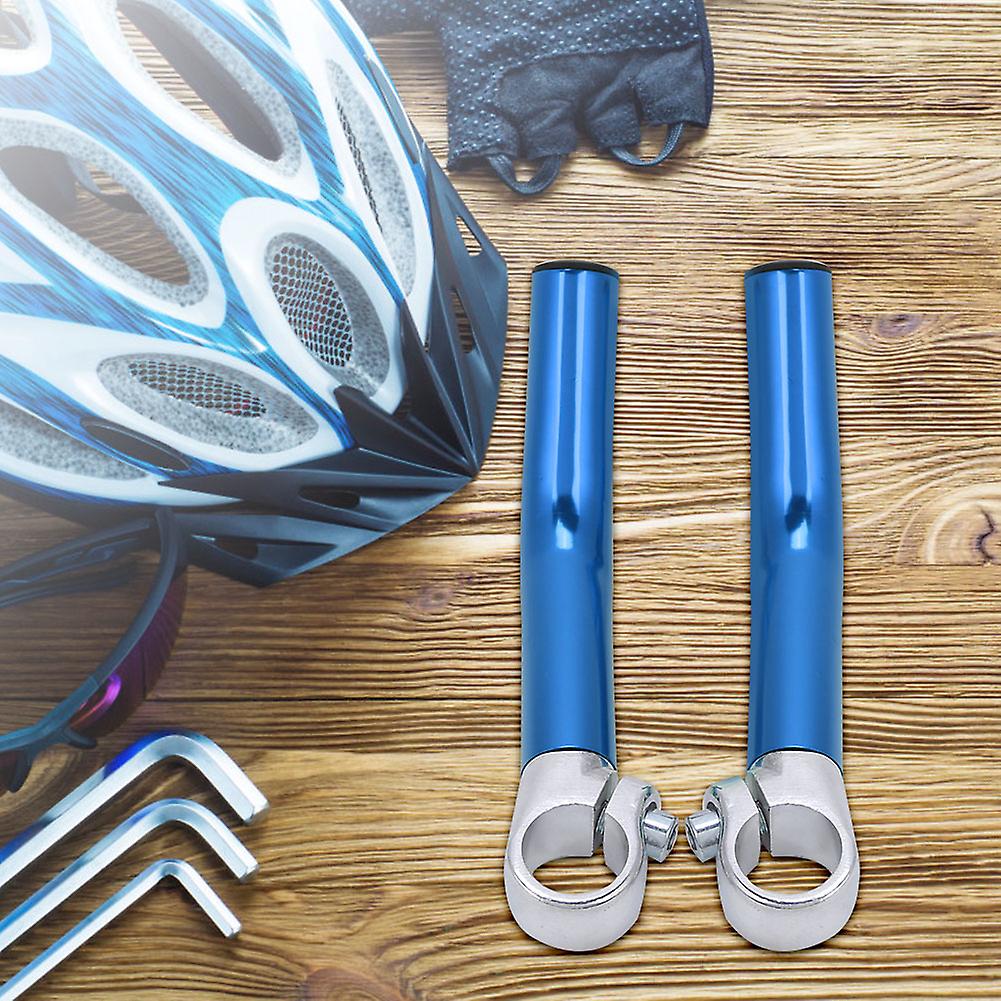 1 Pair Aluminum Alloy Mountainbike Road Bicycle Handlebar Bar End Blue