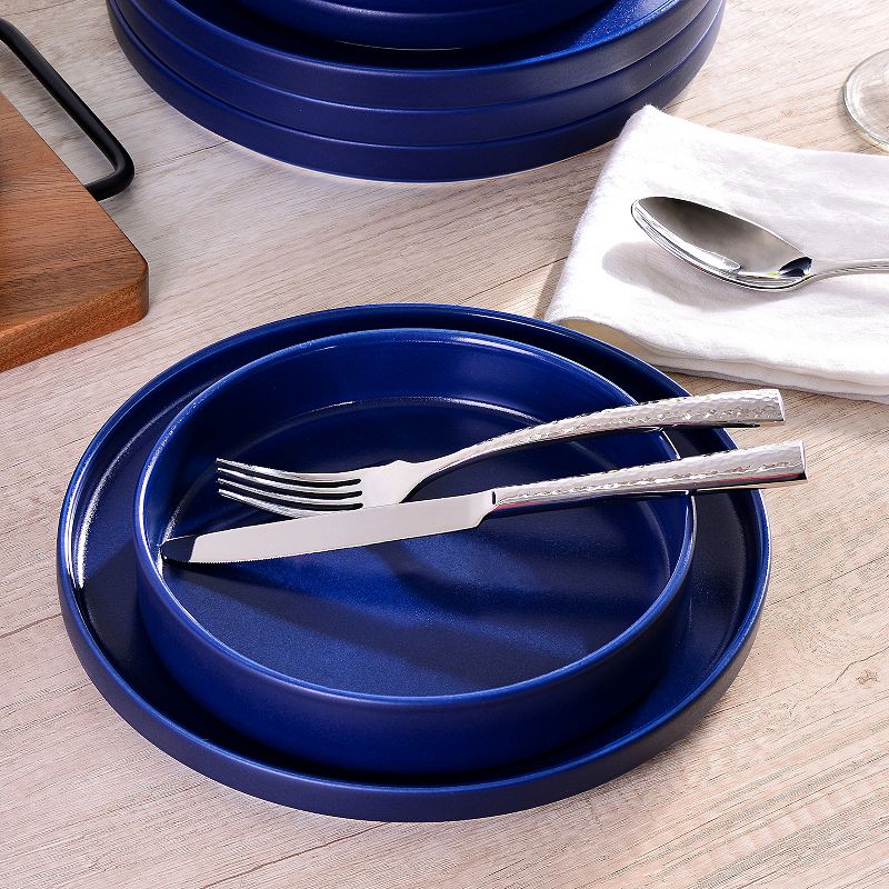 222 Fifth Kaden Blue 12-pc. Dinnerware Set