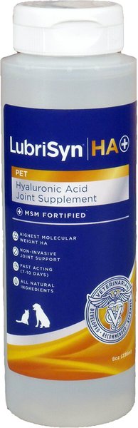 LubriSyn HA Plus MSM Joint Health Liquid Dog， Cat and Horse Supplement