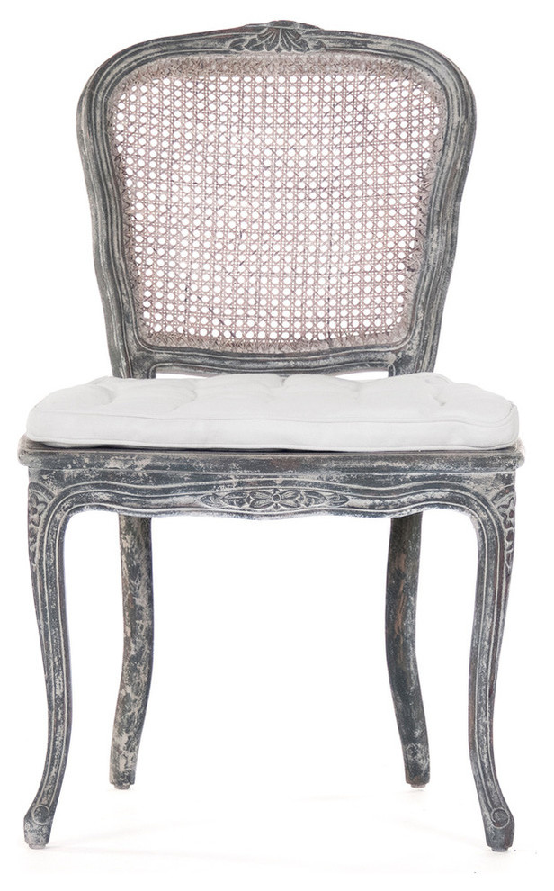 Annette Chair Distressed Blue   Farmhouse   Dining Chairs   by Zentique  Inc.  Houzz