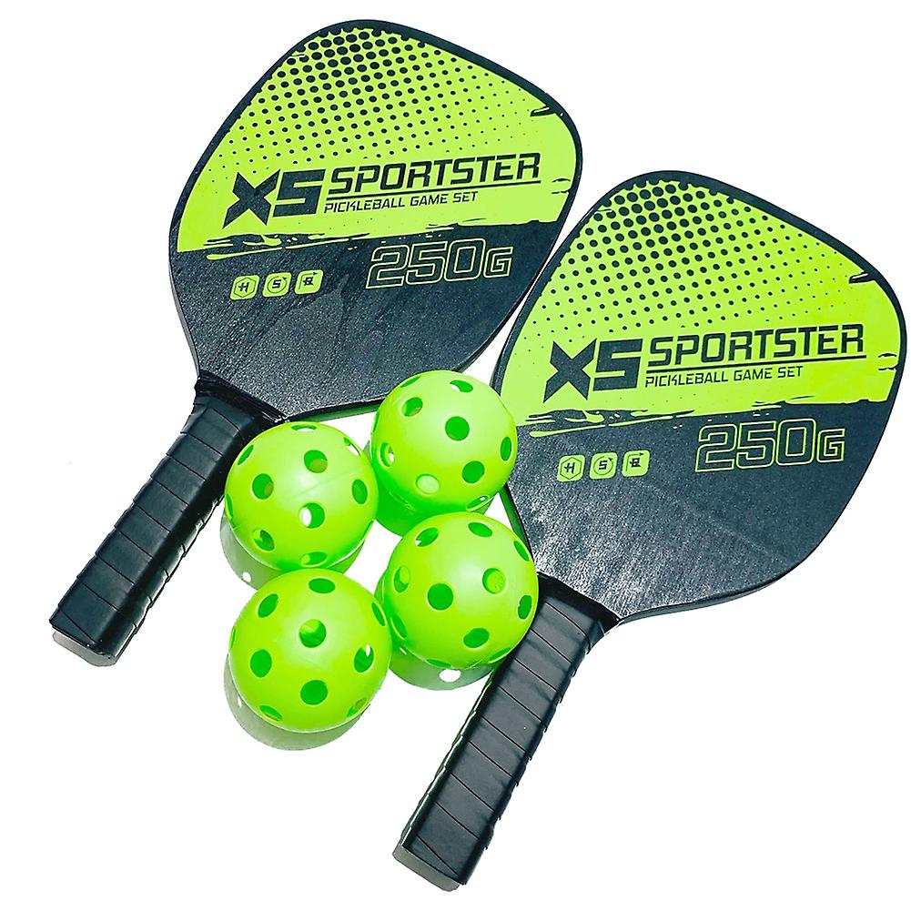 Sport Pickleball Rackets Set 2 Rackets 4 Pickleballs Balls