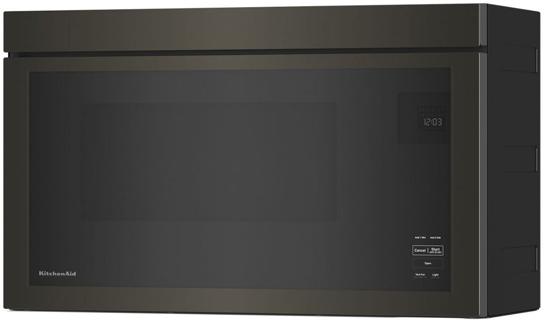 KitchenAid 1.1 Cu. Ft. Over-The-Range Microwave with Flush Built-In Design in PrintShield Black Stainless Steel