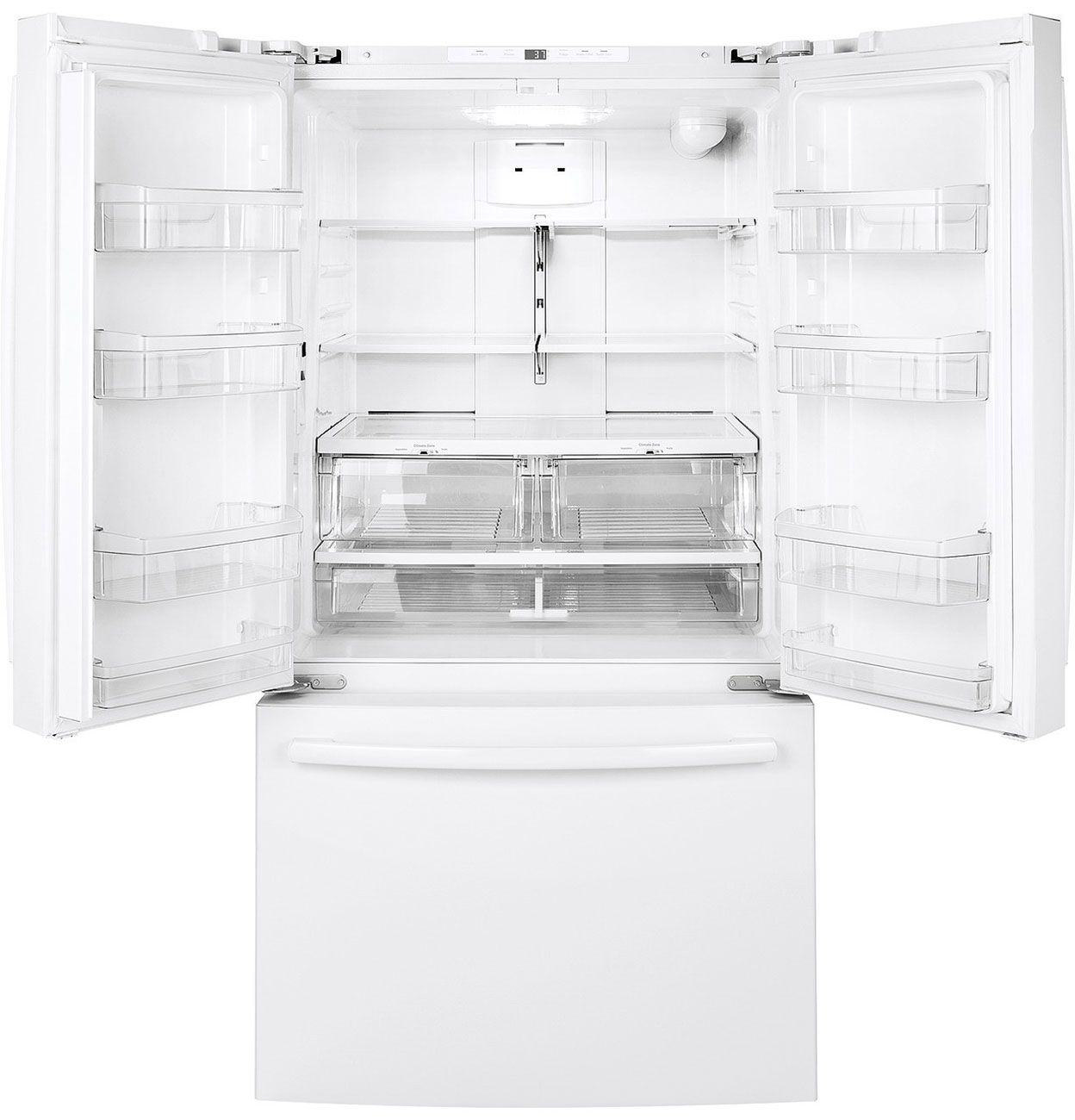 GE ENERGY STAR 27 Cu. Ft. White French-Door Refrigerator