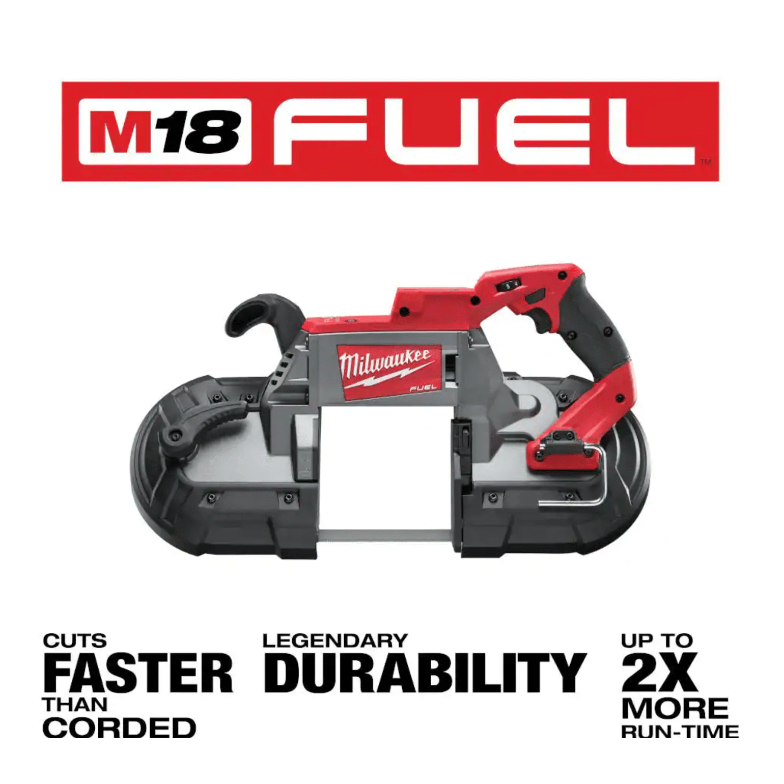 Milwaukee M18 Fuel 18-Volt Lithium-Ion Brushless Cordless Deep Cut Band Saw， Tool-Only (2729-20)