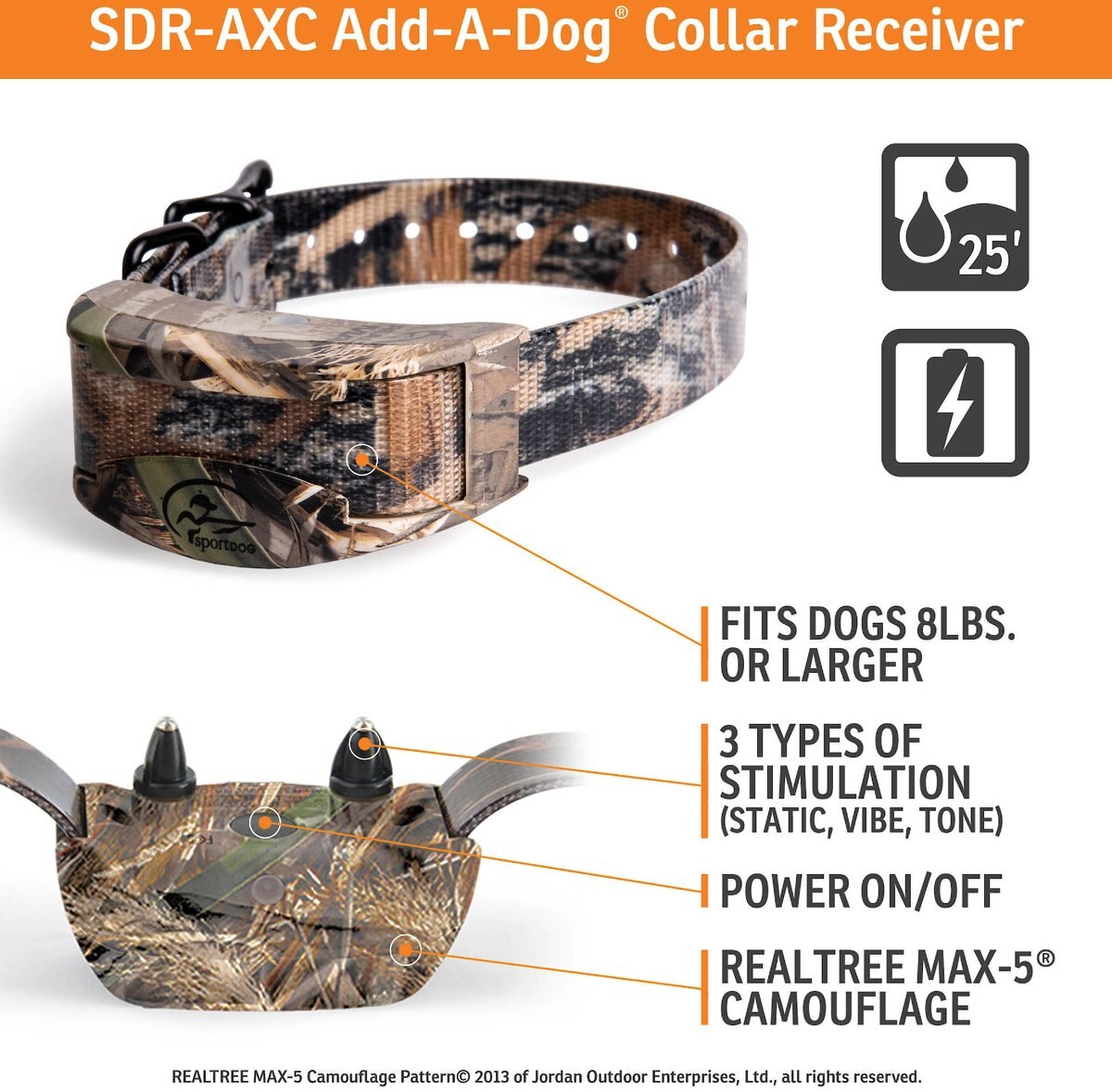 SportDOG Sporthunter SD-425 Waterproof Add-A-Dog Collar