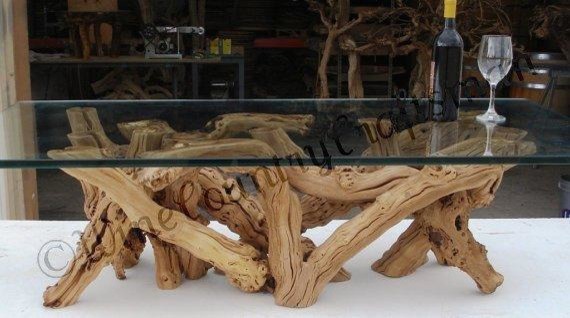 Grapevine Coffee Table   Alionza   Made from retired California grapevines   Rustic   Coffee Tables   by Wine Country Craftsman  Houzz